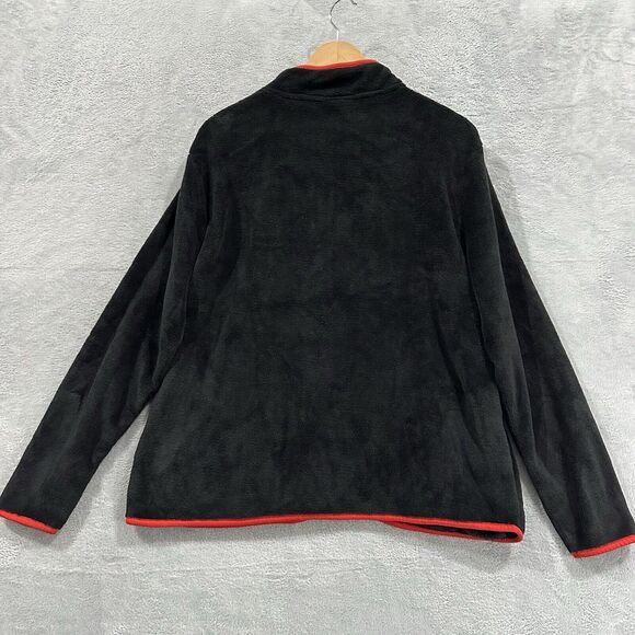 Disney Minnie Women XL Sherpa Zip Jacket Black Red - Picture 3 of 8